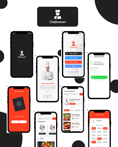 Chef On Over adobexd appdesign dailyui dribbblers gfxmob graphicdesignui uidesign userexperience userinterface