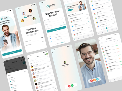 JobBoard App Complete UI UX android app app ui ios app job job post job search job search app mobile app ui ui ux ui ux design