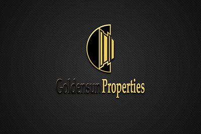 Goldensun Properties Logo Design 3d branding design graphic design illustration logo logo design vector