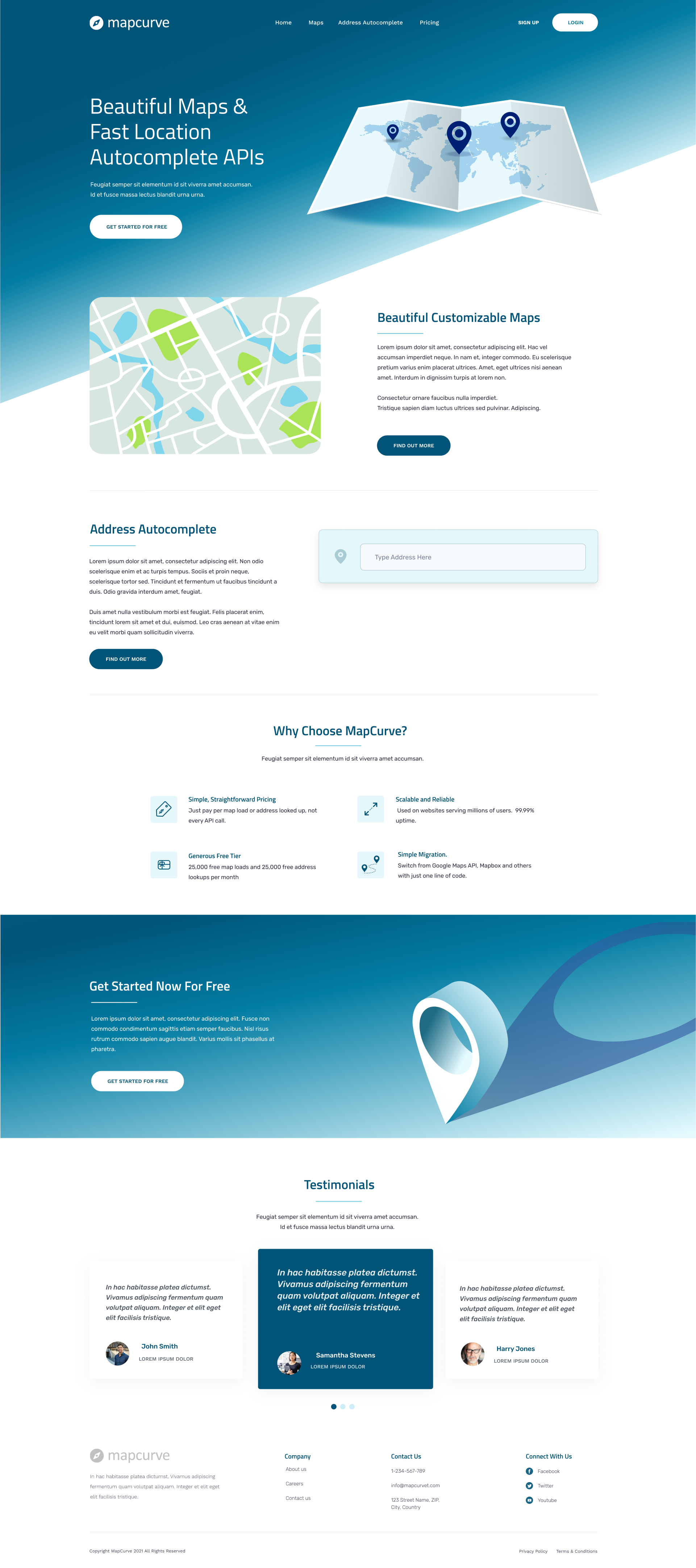 Mapcurve redesign clean maps startup