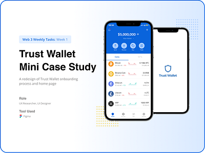 Trust Wallet Mini Case Study app branding design icon illustration logo typography ui ux vector