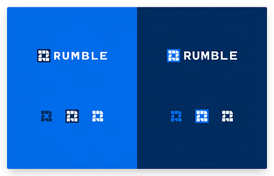 Rumble branding branding logo
