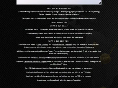 NFT Marketplace Squarespace Landing page design editor x squarespace ui web swatchers