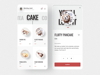 Bagel Shop App app bagel branding cart clean e commerce interaction minimal shop ui ui ux