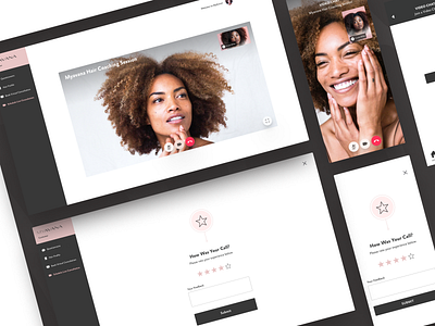 Myavana Video Call Design app dashboard design mobile app mobile app design ui ux web web design