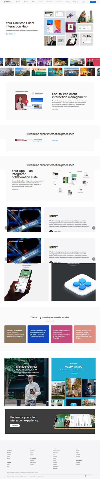 Moxtra - Client Squarespace Landing page design editor x logo squarespace ui web swatchers wix business