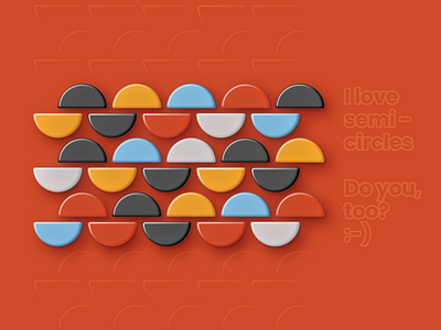 I love semi-circles 2d figma illustration semi circle visual design