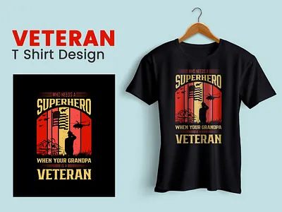 Veteran T-Shirt Design 3d animation app bartender t shirt branding design gangster t shirt graphic design illustration logo motion graphics ui veteran t shirt design