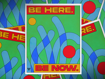 G. Qulture | Be Here Be Now design graphic design illustration poster typography vector