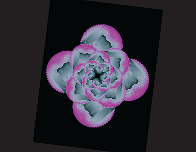 Lotus Unborn abstract branding colorful design flower fractal geometry gradient graphic design illustration illustrator lotus magenta nature pink shape spiral surreal