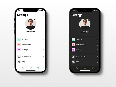 Settings #DailyUI app application branding design figma illustration logo minimalism mobile app mobile application settings settings page typography ui uiux ux