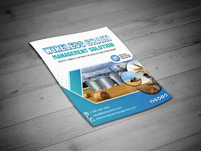 Wireless Grain Flyer Template agency branding corporate creative email header email signature modern unique