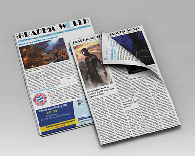 Newspaper Design art branding design graphic design illustration illustrator logo ui ux vector