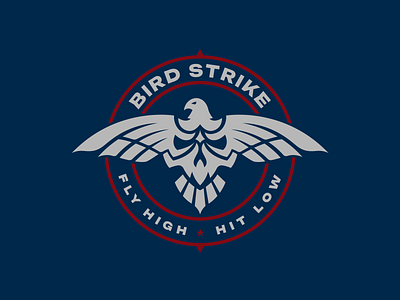 Bird Strike branding design graphic design hawk illustration illustrator logo skull vector