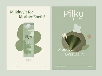 Pilky Branding and Packaging Design - Vegan Milk 3d brand identity branding cheese dairy food label logo milk organic packaging ui vegan