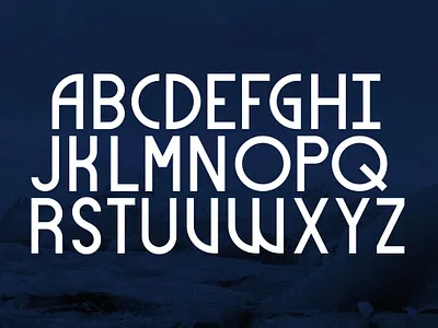 Glacier Typeface cold font geometric glacier sans serif typeface
