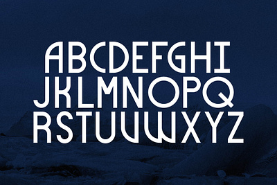 Glacier Typeface cold font geometric glacier sans serif typeface