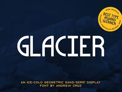 Glacier Typeface cold cool font geometric glacier sans serif type typeface typography