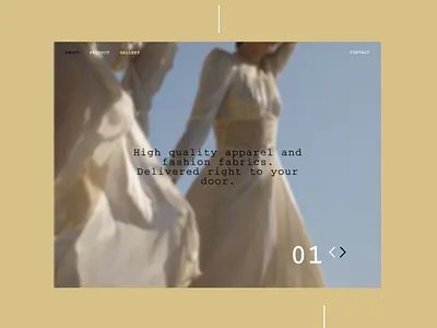 Tissue Website 1 design fabric ui ux web website