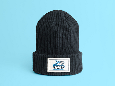UPAC Beanie branding clothing graphic design icon illustration logo shark