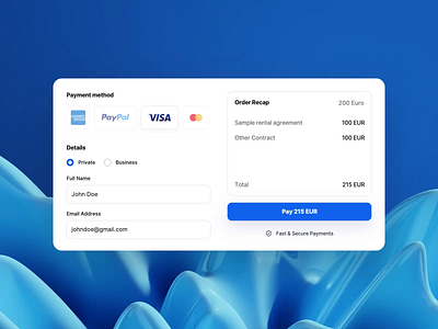 Modals - 🤑 Checkout Animation animation app blocks button checkout clean components design system desktop figma input modal modern payment radio button ui ui design ux ux design