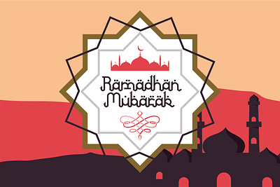 Ramadhan Mubarak animation branding design font fonts handwritten illustration logo poster typeface typography