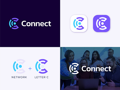 Connect Logo Design | Social Network Brand app icon brand brand identity branding c logo company connect connect logo connecting creative graphicdesigner letter c logo logo logo design logos media logo modern logo network logo social media logo social network logo