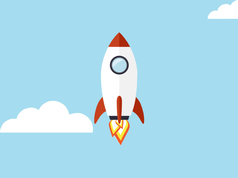 Rocket GIF app branding design icon illustration inspiration logo typography ui uiinspiration ux uxinspiration vector