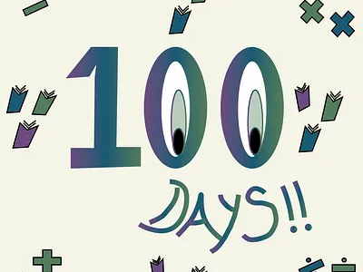 100 Days Down adobe illustrator graphic design illustration