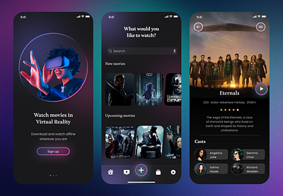 Neon Ui Design app branding design graphic design mob typography ui ux