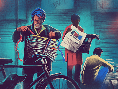 Morning Routine community everyday india ipadpro morning news newspaper observer procreate routine
