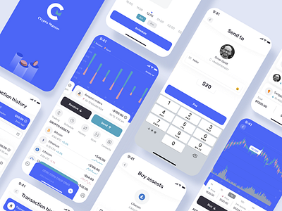 Crypto master android app branding design icon illustration ios logo ui vector