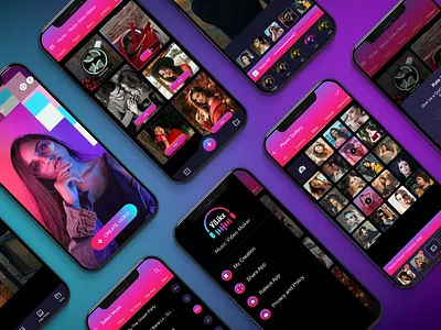 Music Video Maker App app branding design icon logo typography ui ux
