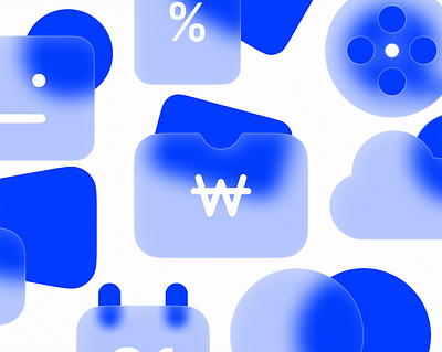 Glassmorphism icons blue figma glassmorphism graphic design icons