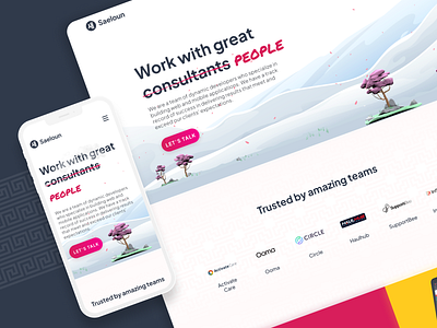 Saeloun website redesign branding design ui ux web design website