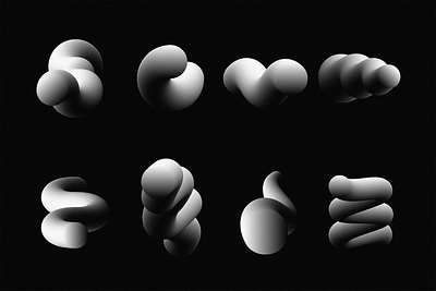 Blending Collection 3d blend blending graphic design illustrator monochrome