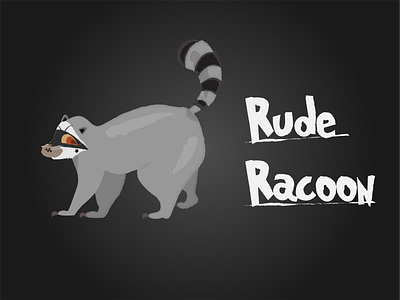 Racoon Illustration animal illustration kids picture book racoon