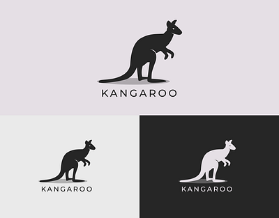 Elegant Minimalist Kangaroo Logo Design - Animal Logo animal brand branding clean creative design elegant graphic design kangaroo logo logo design minimal minimalist modern simple