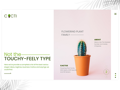 Cacti - Flowering plant 3d adobe photoshop adobe xd attractive branding clean concept creative design graphic design illustration layout logo nature plant plant website ui uiux ux web