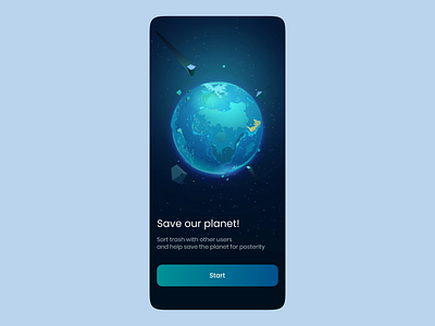 Eco-friendly Concept - Recycling Application android animation app design eco eco friendly facilities habits ios mobile app mobile design recycle recycling save planet sort sorting ui ux