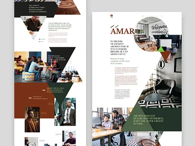 Amar - interior design - About branding colored design graphic design illustration interface landing page logo material slider ui ux web web design web site