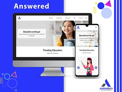 Answered graphic design ui website