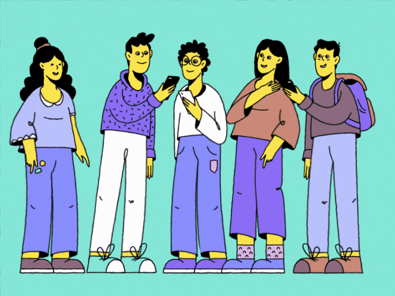 Smile Characters 2d animation 2d character animation after effects brazilero duik bassel