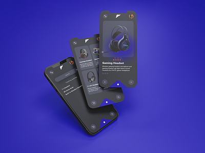 UX/UI for Audio Gear Store 3d app design ui ux xd