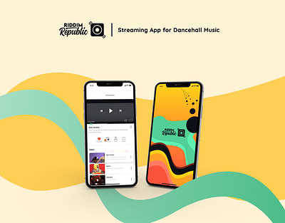 Riddim Republic App app branding design illustration ui ux