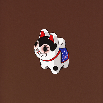 Hariko Inu adobe illustrator daruma design folk illustration illustrator isometric japan retro toy vector
