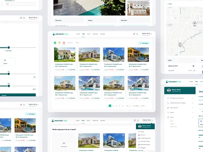 Propert Eye - Real Estate Web App 2022 clean creative dashboard design illustration property property dashboard real estate real estate dashboard real estate web app tenants trendy trendy dashboard typography ui uiux ux webapp
