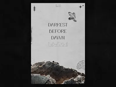 Darkest Before Dawn / 042 design graphic design grunge photoshop poster poster a day poster art poster design print texture typography