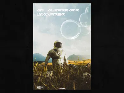 An Alternate Universe / 037 design graphic design grunge photoshop poster poster a day poster art poster design texture typography