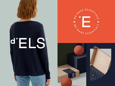 d'Els — We Make Essentials — Brand Identity brandidentity branding cotton craft design essential fashion logo organic packaging sustainable